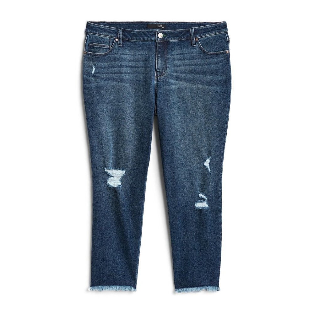 1822 Denim Women's Plus Size Walker Re:Denim Sustainable Girlfriend Jeans